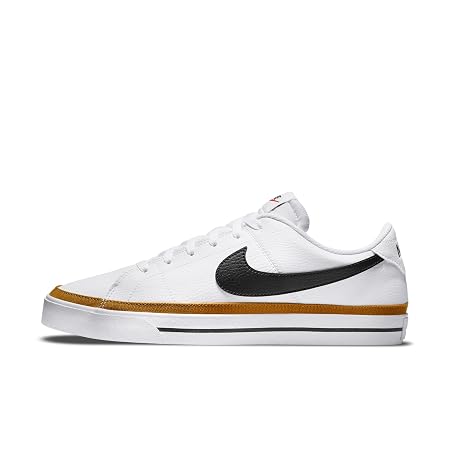 Nike Men Court Legacy, White/Black-Desert Ochre, Tennis Style