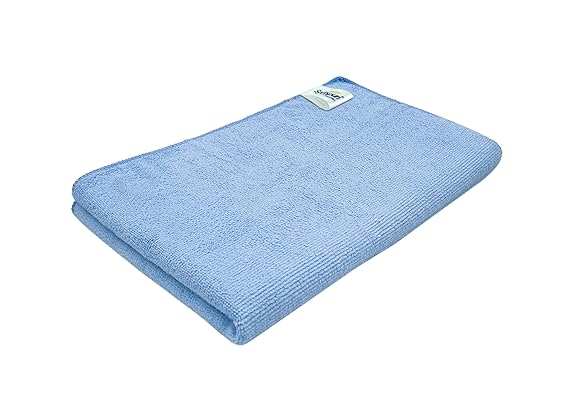 SOFTSPUN Microfiber Gym & Sports Sweat Towel 1pc 40x60cm 340 GSM Sky Blue Ultra Absorbent Lightweight UltraCompact Quick
