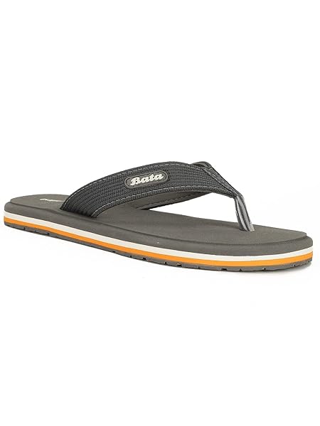 Bata Men's Slip-on Slipper, Grey (8712254)