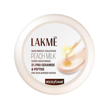 Lakme Peach Milk Soft Crème Moisturizer for Face, 150g