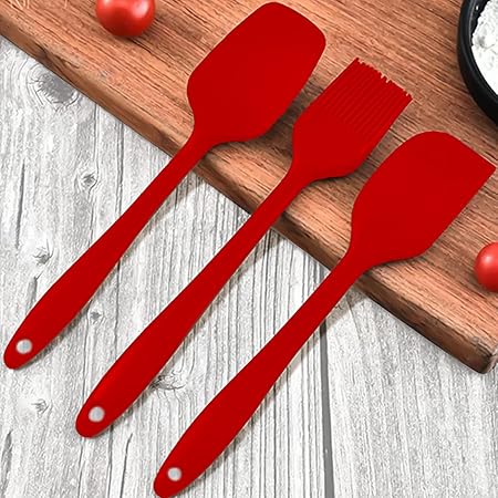 Frenchware Set of 6 Non-Stick Silicone Spatula for Cooking, Baking & Mixing