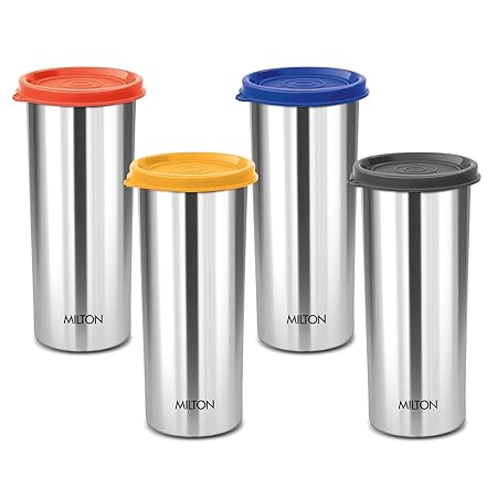 MILTON Stainless Steel Tumbler with Lid, 530ml, BPA Free, Leak Proof, Office Tumbler