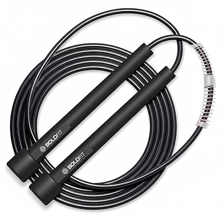 Boldfit Skipping Rope for Men and Women Jumping Rope With Adjustable Height Speed Skipping Rope for Kids, Women, Girls J
