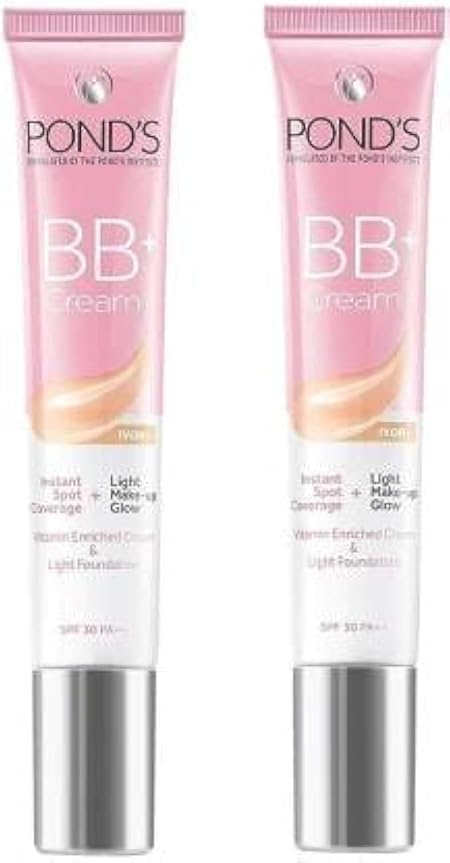 POND's Bb+ Cream For All Skin Types Ivory Vitamin Enriched Cream For All Skin Types & Lightweight Matte Foundation (2 X 