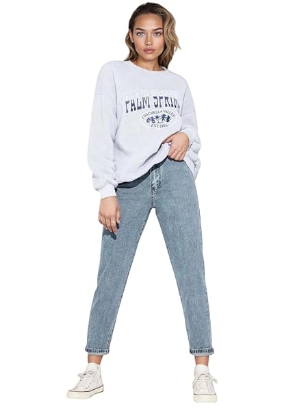 KOTTY Women High Rise Cotton Lycra Blend Ankle Length Jeans, Blue
