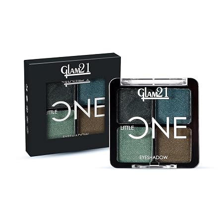 Glam21 Little One 4-in-1 Eyeshadow Palette, Ultra pigmented, Easy to blend, Long Lasting Eye Make Up Kit, Combination of Mattes and Shimmers