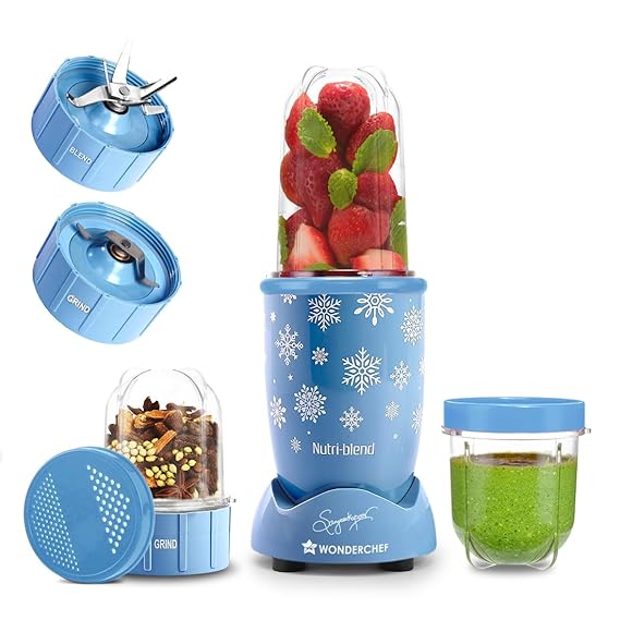 Wonderchef Nutri-blend 500W Mixer Grinder, 22000 RPM Motor