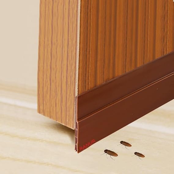 RANUR Silicone Self Adhesive Door Bottom Sealing Strip Guard