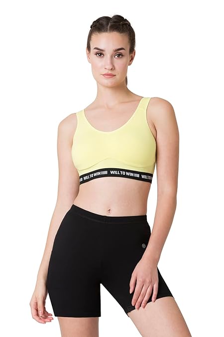 Van Heusen Proactive Women Sports Bra, Cotton Elastane, Anti Bacterial