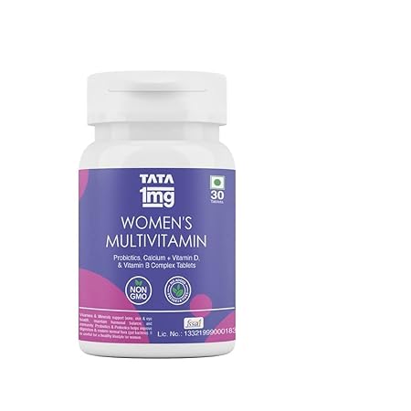 Tata 1mg Womens Multivitamin Veg Tablet with Zinc, Vitamin C, Calcium