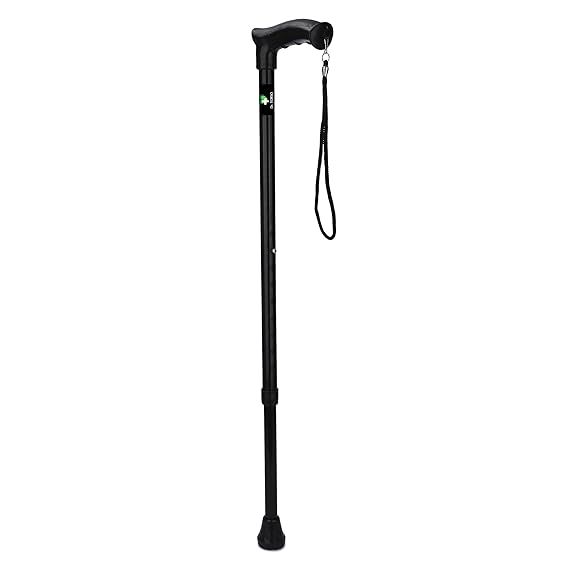 Dr. TORSO All New Walking Stick with Adjustable Height, Anti-Slip