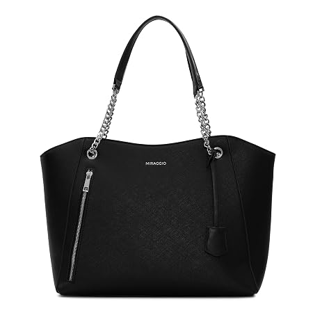 Miraggio Dakota Solid Structured Tote Bag for Women | For Office Use, Work | Fits Upto 16