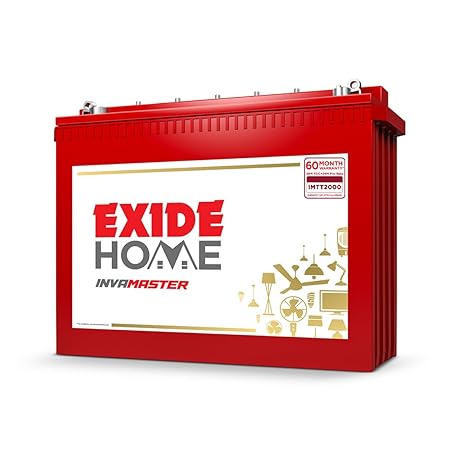 EXIDE INVA Master IMTT2000 200Ah 12V Tall Tubular Inverter Battery | Ideal for Home, Office & Shops | Long Backup & Low 