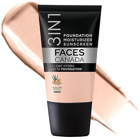 FACESCANADA Cream All Day Hydra Matte Foundation, 3-in-1