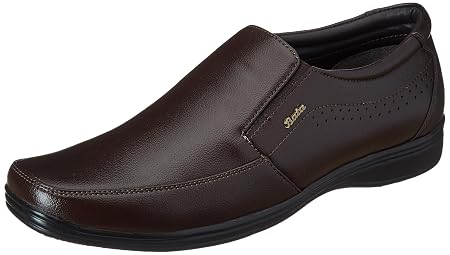 Bata Men's Slip-on Formal Shoes, Brown