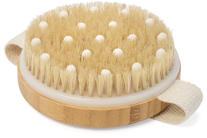 Afrodite Dry Brushing Body Brush Exfoliating Body Scrubber Wooden Shower Brush Body Exfoliator Dry Brush Bath Brush for 