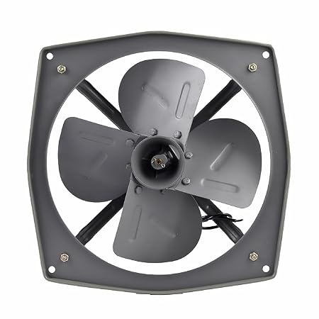 Embassy Exhaust Fan 12 inch Trans Air DBB 300mm, 1350 RPM, Power 50w For Bathroom, Kitchen, Office | 2 Year Warranty | Copper Winding | Double ball bearing | Cut Out size 12×12 square inches