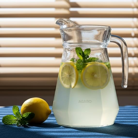 AGARO Elegant Glass Jug, 1.3L, Multipurpose