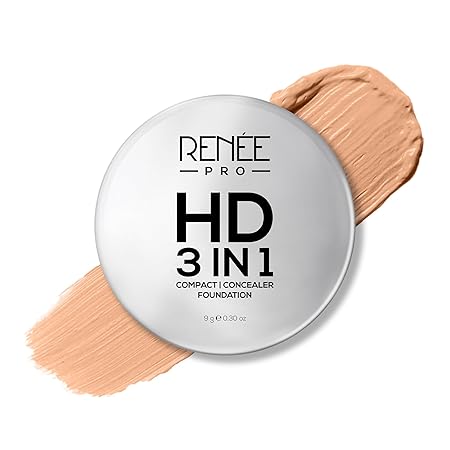 RENEE PRO HD 3 In 1 Compact, Concealer, Foundation Crème, SPF 20, Matte