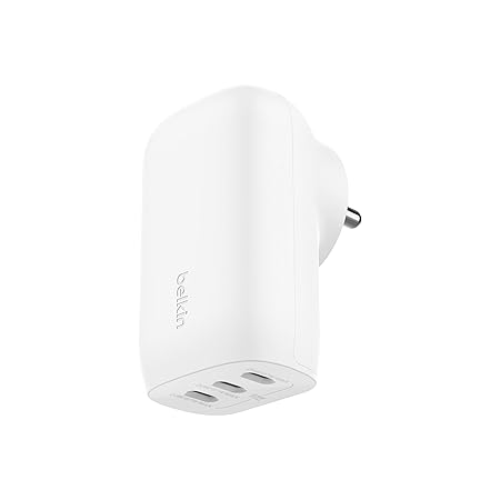 Belkin 67W (25W+20W+20W) 3-Port USB-C Wall Charger with PPS