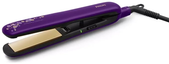 Philips Kerashine Titanium Hair Straightener Bhs336/00 with Ceramic Titanium Plates - Purple