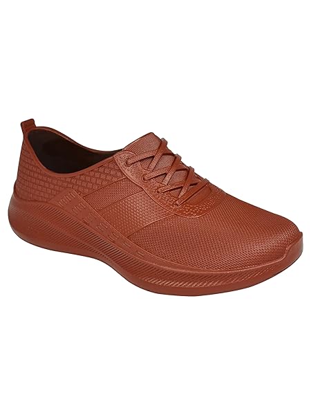 AJANTA Slip-On Brown Waterproof Casual Shoes for Men