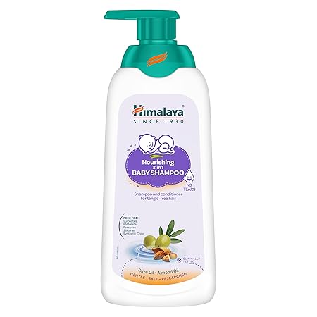 Himalaya 2-in-1 Nourishing Baby Shampoo+Conditioner, 400ml