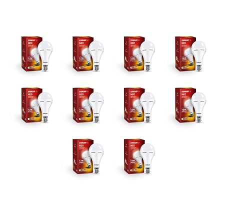 Eveready 12W B22D Emergency Inverter LED Bulb| Cool Day Light (6500K) | Energy Efficient | 4 Hour Battery Backup | Li-on Battery Inside (10)