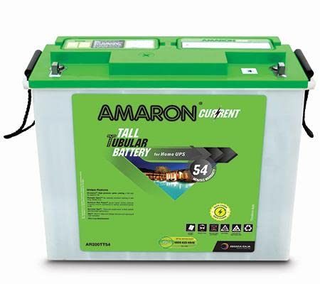 AMARON Current AR200TT54 200 Ah Tall Tubular Inverter Battery for Home, Office & Shops