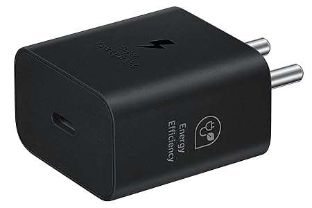 Samsung Original 25W USB Type-C Travel Adaptor Without Cable for Google Pixel, Xiaomi, Motorola, iPhone, Samsung Galaxy 