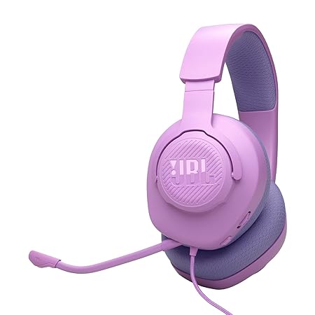 JBL Quantum 100M2 Wired Gaming Headphones, Windows Sonic Spatial Audio