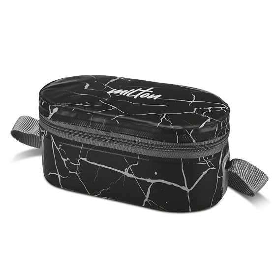 MILTON Executive Lunch Box with Steel Cutlery, 2 Inner Sections