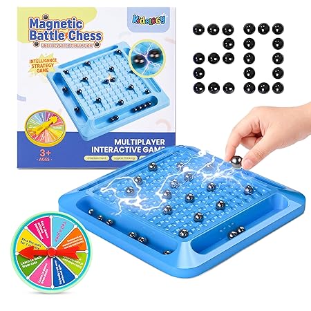 Kidology Magnetic Battle Chess Game for Kids 3+ Years | Builds Strategic Thinking & Cognitive Intelligence | 20 Magnetic