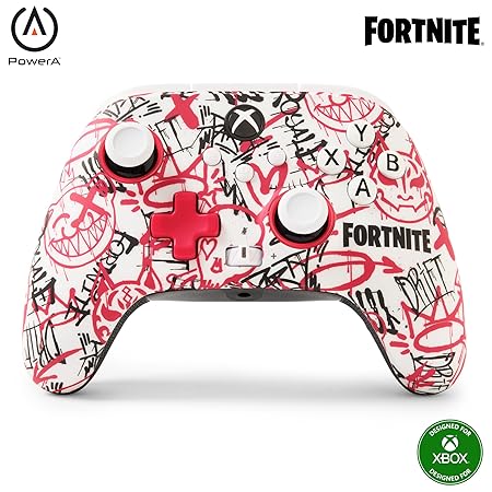PowerA Wireless Gaming Controller for Xbox Series X/S, Xbox One, PC, Windows 10/11, Hall Effect Thumbsticks & Triggers, Low Latency Wireless, Fortnite SE (Officially Licensed)