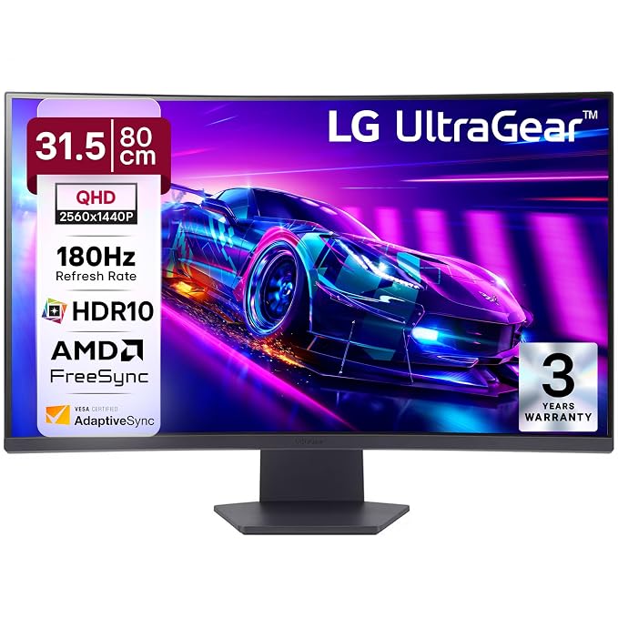 LG 32GS60QC 32 Inch UltraGear Curved QHD Monitor