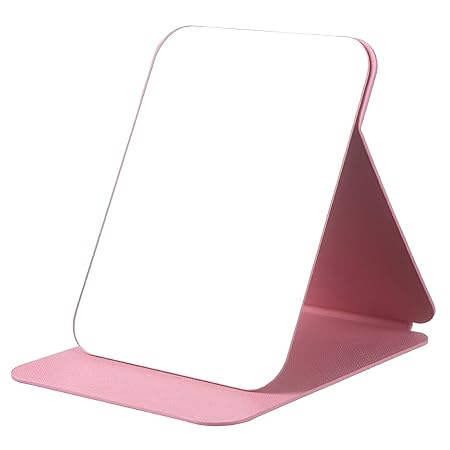 ONICORN Foldable Makeup Mirror with Stand, Compact Portable Folding Free Standing Travel Vanity Mirror