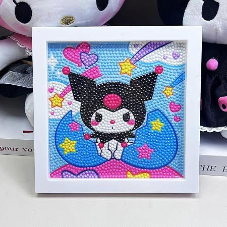 PATPAT Diamond Painting Kit 6.7 Inch Wooden Frame DIY Decor