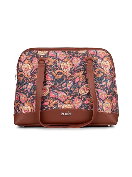 ZOUK Carry-All Work Bag | Stylish Handbag for Women Office Use | 13-Inch Laptop Compartment | Water-Resistant | Tote Bag
