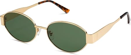 CREEK Retro Oval Sunglasses for Women & Men, Trendy