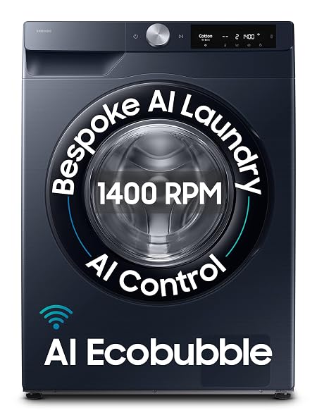 Samsung 12 kg, 5 Star, AI Control, AI EcoBubble, Super Speed, Wi-Fi, Hygiene Steam with Inbuilt Heater