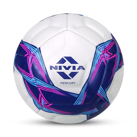 Nivia Mercury Football, PU Leather, Power Stitched, 12 Panel, Match Ball
