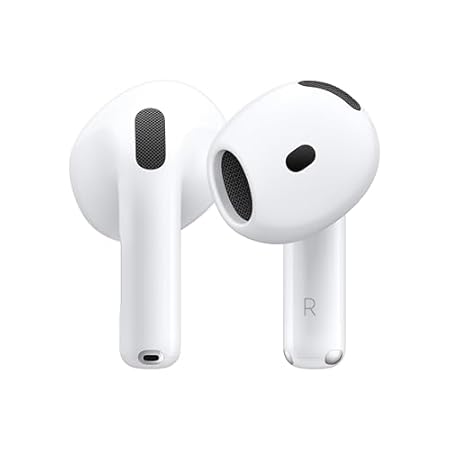 Apple AirPods 4 Wireless Earbuds, Personalised Spatial Audio, USB-C Charging Case