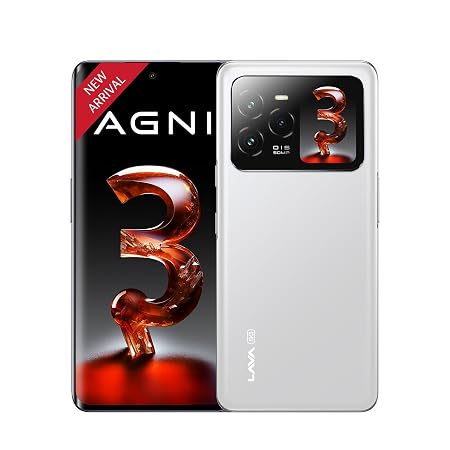 Lava Agni 3 5G, 8GB+128GB, India's First Dual AMOLED, 1.5K Curved Display