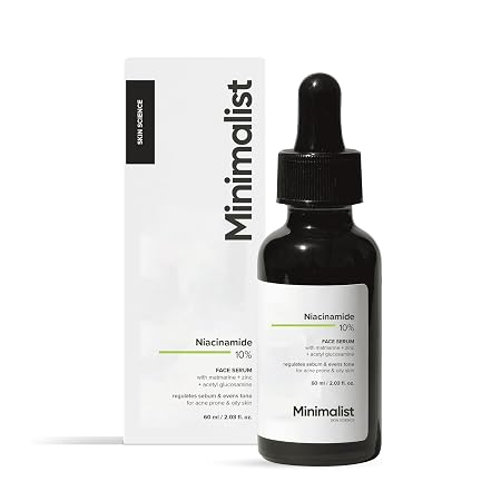 Minimalist 10% Niacinamide Serum with Zinc, Reduces Acne Marks, Controls Oil