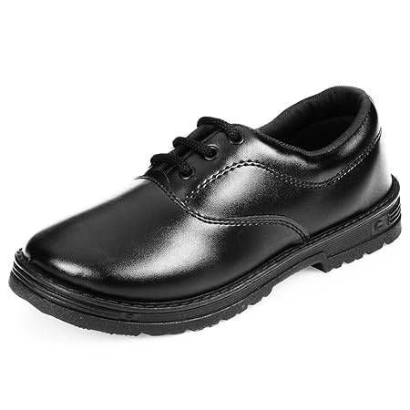 DOCTOR EXTRA SOFT Unisex-Child Kids Boys Black & White Uniform School Shoes