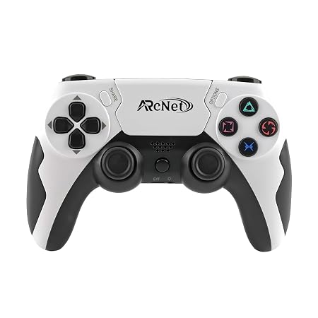 ARcNet Dualshock Wireless Controller Game Switch For PS 4 With 3.5 mm Headset Port & 6 Axis Gyro Sensor Wireless USB Controller Compatible for PS 4 Slim/PRO/Fat With Built in Speaker