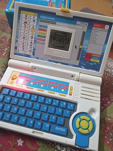 Cable World Educational Laptop Computer Toy for Kids Above 3 Years