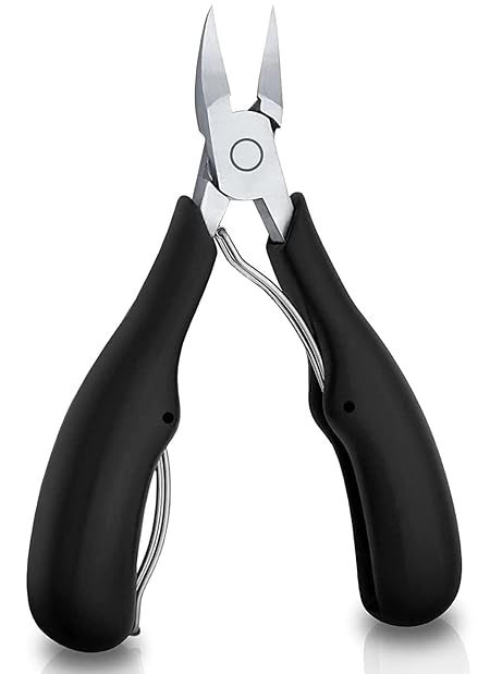 QUIQSHIPP Toe Nail Clipper, Professional Thick & Ingrown Toenail Correction Tool, Pedicure Clippers Toe Nail Cutter for Men & Women, Super Sharp Curved Blade Grooming Tool | Multi |