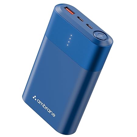 Ambrane 20000mAh 33W Fast Charging Power Bank, PowerlitDuo 30
