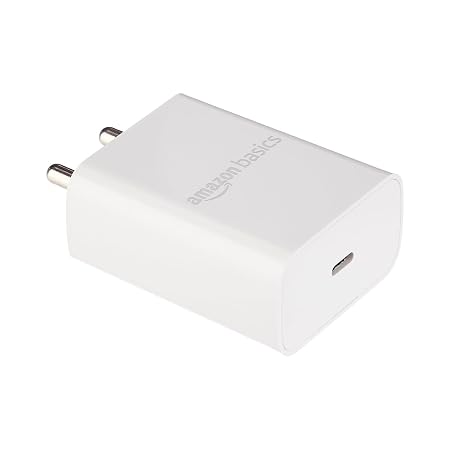 Amazon Basics 25W Compact Wall Charger, Type-C Fast Charging
